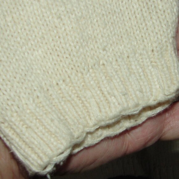 Vtg International Sportswear Oversized Knit Sweater Tunic TOP, Size 2X-3X Ivory - Picture 4 of 9